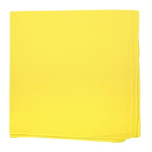 Motique Accessories Solid Color Bandana - color: Bright Yellow