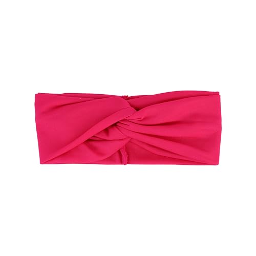 Motique Accessories Hot Pink Solid Twist Turband Headwrap Hair Band for Women - color: Hot Pink