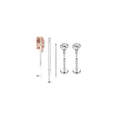 20G Internal Thread Cartilage Earrings Studs Surgical Steel Nose Rings Flat Back Stud Piercing Jewelry for Tragus/Helix/Conch/Medusa/Lip/Labret - color: BL:5mm;CZ:2.5mm