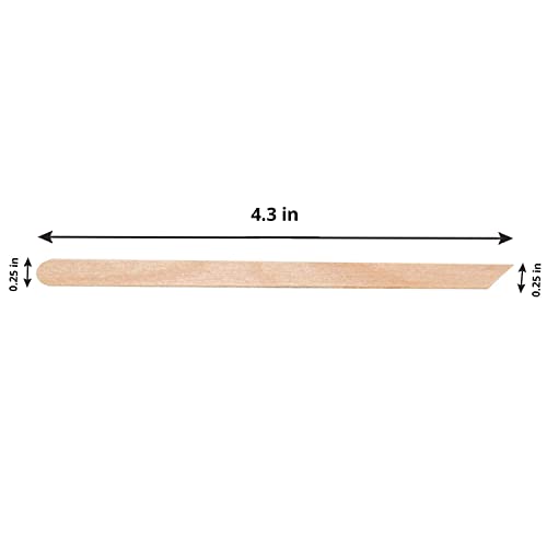 Tachibelle Wooden Wax Sticks - Body Eyebrow, Lip, Nose Small Waxing Applicator Sticks for Hair Removal and Smooth Skin Professional Spa - 2 in 1 (pointed and slanted) (Pack of 100) - size: 100 Count (Pack of 1)