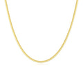 ARSIS 18K Gold Plated Herringbone Necklace Snake Chain Choker Dainty Layered Hypoallergenic Jewelry Gift for Women - color: Gold Single Layer 3mm