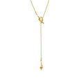 925 Sterling Silver Lariat Necklace, Long Tassel Necklace For Women, 14K Yellow Gold Necklaces Irregular Cross Knotted Shaped, Snake Collarbone Chain Jewelry For Girlfriend, Boho Necklace - color: Gold
