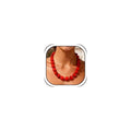 Statement Bead Necklaces for Women Boho Collar Necklace Chunky Red Resin Simple Elegant Bohemian Dress Accessories - color: A2:Bright red bead necklace