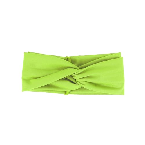 Motique Accessories Solid Twist Turband Headwrap Hair Band for Women (Lime Green) - color: Lime Green