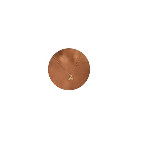Ewrkbr Gold Necklace for Women,14K Gold Plated Shell Starfish Beach Necklaces Cute Boho Pendant Necklace Fashion Summer Waterproof Pearl Jewelry for Women - color: NK-fishtial