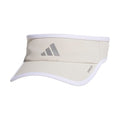 adidas Women's Superlite Visor – Lightweight Moisture-Wicking Running Tennis Hat - color: Alumina Beige/Silver Metallic/White/3