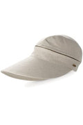 Women's Zip-Off Visor - UPF 50+ Sun Protection - Bel Aire - color: Natural Modern Herringbone