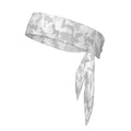 Sports Tie Headband Bandana Running Athletic Sweat Band Elastic Adjustable Sport Head Tie for Men Women Head Ties Ninja Tie Headbands Tennis Sweatbands Soccer Basketball Teams Running Head Band - color: Grey Camo