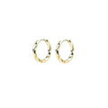 QueenBee 925 Sterling Silver & Gold-Plated Twisted Small Hoop Earrings – Hypoallergenic, Minimalist, Lightweight Jewelry for Women – Classic Everyday Hoops - color: Small Gold Hoop