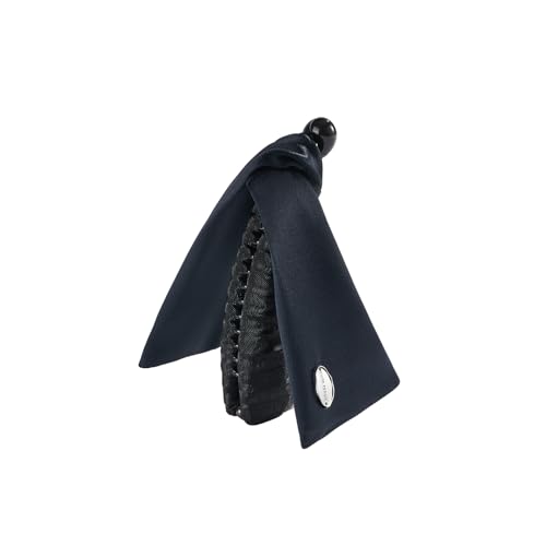 EVITA PERONI Banana Clip with Twistable Wings, Acetate Fabric Ponytail Holder No Damage Hair Clips for Thick Curly Hair Large Claw Clips Elegant Hair Accessories for Women, Navy Blue - color: Navy Blue