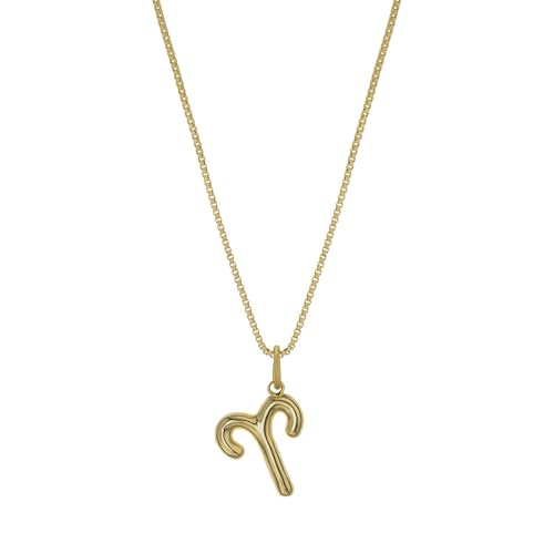 James Michelle Bubble Zodiac Necklace for Women – 3-Year Color Guarantee – Waterproof, Non-Tarnish, Hypoallergenic, Gold PVD Coated – Great for Beach, Wedding, Gifts - style: Aries