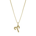 James Michelle Bubble Zodiac Necklace for Women – 3-Year Color Guarantee – Waterproof, Non-Tarnish, Hypoallergenic, Gold PVD Coated – Great for Beach, Wedding, Gifts - style: Aries