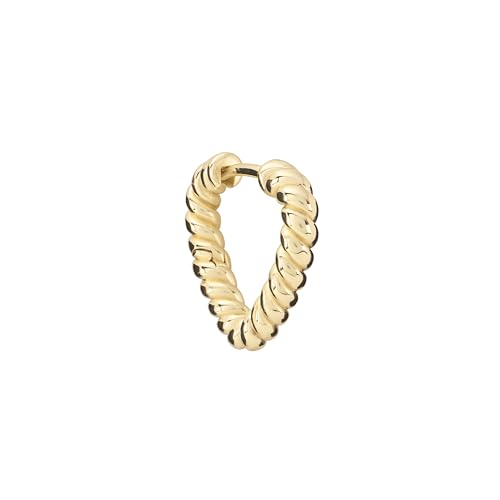 Amazon Essentials Plated Tailored Hoop Earrings - color: Gold Tone, size: L: 0.77" X W: 0.15"
