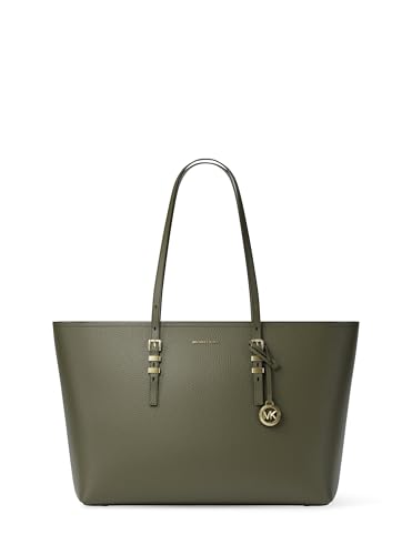 Michael Kors Quinn Large Tote - color: Gold-tone Hardware/Pebble Leather/Ivy