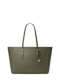 Michael Kors Quinn Large Tote - color: Gold-tone Hardware/Pebble Leather/Ivy