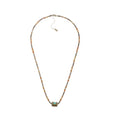 Zenwuxiang Tibetan Mani Stone Agate Necklace, Boho Ethnic Necklace with Natural Agate Beads, Lulutong Bead & Brass Charm, Vintage Tibetan Protection Jewelry