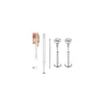 20G Internal Thread Cartilage Earrings Studs Surgical Steel Nose Rings Flat Back Stud Piercing Jewelry for Tragus/Helix/Conch/Medusa/Lip/Labret - color: BL:7mm;CZ:2mm