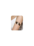 Minimalist Arm Cuff Bracelet Layered Armband Elegant Cuff Bangle Round Bracelet Stackable Geometric Jewelry for Women Men - color: gold2