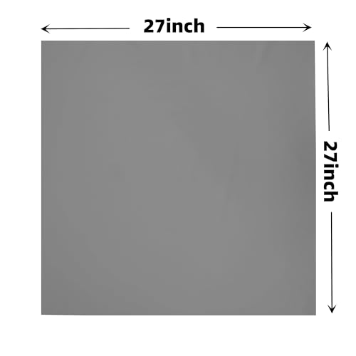 100% Cotton Bandana 27x27 Large Solid Head Scarf for Men Women Thick Opaque Reusable Wrapping Cloth Gift & Lunch - color: Dark Grey Single