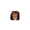 choice of all Chunky Gold Necklace Statement Necklace for Women Punk Chain Thick Gold Choker Jewelry Trendy Birthday Gifts - color: A:gold chunky necklace