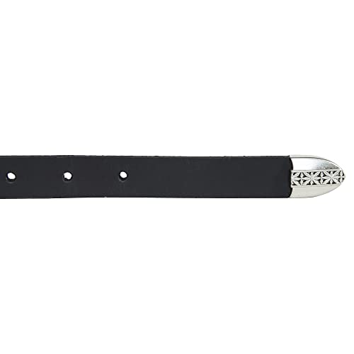 Lucky Brand Women's Western Leather Belt | Classic | Fashion | Vintage | Buffalo Leather | Western-Inspired - color: Western Buckle - Black, size: Large