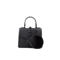 ALDO Women's Regular Jerilini Top Handle Bag - color: Black/Black, size: Small