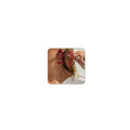Boho Gold Flower Drop Dangle Earrings for Women Rhinestone Floral Leaf Chandelier Earring Layered Long Tassel Statement Floral Earring Prom Brides Wedding Party Fashion Jewelry Accessary - color: Red