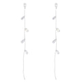 Temperament Long Zircon Tassel Earrings for Women Charm Jewelry Sparkling Crystal Leaves Twist Dangle Earrings for Friends - color: Silver-A
