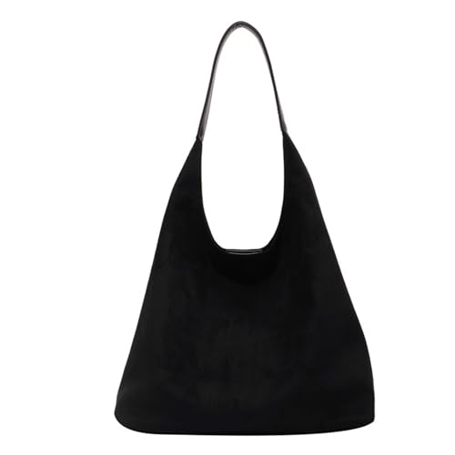 Straw Hobo Bag for Women 2026 Boho Woven Beach Purse Large Summer Straw Tote with Lining Black Raffia Shoulder Bag | straw material - color: Suede Hobo-black
