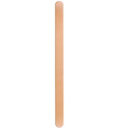 ABBECIAO Copper Cuff Bangle Blanks for Metal Stamping and Engraving (16 Ga.) 3/8" x 6"- Pack of 6 - size: 3/8" x 6"