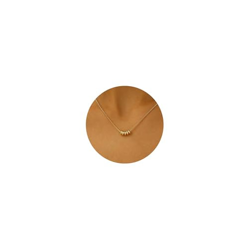 LLWOM Gold Necklace for Women-14k Gold Plated Infinity Necklace Star Of David Necklace Evil Eye Cross Pendants Heart Dainty Gold Necklace For Women - color: Gold, style: Bead Box Gold
