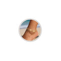 Freekiss Sterling Silver Ankle Bracelets for Women: Dainty Layered Waterproof Anklet for Women Adjustable Womens Anklet Set Stackable Figaro Beaded Cuban Link Anklets Beach Jewelry for Women - color: ANKLET-sparkle glitter+beaded chain-GD