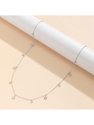 MODRSA Silver Gold Belt Chain Belt for Women Fashion Plus Size Pearl Waist Chains Metal Layered Gold Belts Chains no Tarnish Trendy Pirate Belly Belts for Women Dress Sun Moon Star Waist Jewelry - color: D5- Flower - white gold
