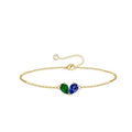 Turandoss Gifts for Women Her Daughter - 6 7 8 9 10 11 12 13 14 15 16 Year Old Girls Birthday Gifts, 14K Dainty Gold Plated Created Birthstone Bracelets for Women Girls Teens Jewelry Gifts - color: 05-09-May-Sep-Birthstone