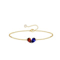 Turandoss Gifts for Women Her Daughter - 6 7 8 9 10 11 12 13 14 15 16 Year Old Girls Birthday Gifts, 14K Dainty Gold Plated Created Birthstone Bracelets for Women Girls Teens Jewelry Gifts - color: 01-12-Jan-Dec-Birthstone