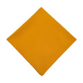 100% Cotton Bandana 27x27 Large Solid Head Scarf for Men Women Thick Opaque Reusable Wrapping Cloth Gift & Lunch - color: Yellow Single