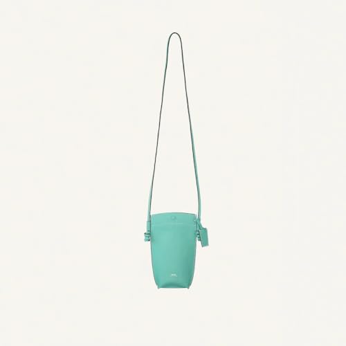 Rever Rubin Phone Crossbody Sling Bag, Leather, Fits Phone, Cards, Essentials | Phone - color: Mint (Teal)