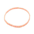 Sonateomber Tila Flat Beaded Stretch Bracelets for Women, Trendy Unique Colorful Square Beads Handmade Stack Bracelet Friendship Accessories Fashion Jewelry Gift - color: All Pink