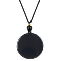 Obsidian Tree of Life Necklaces Orgonite Healing Crystal Stone Pendant Necklace for Spiritual Healing and Meditation Energy Talisman Sacred for Men Women - color: Black obsidian 3
