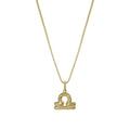 James Michelle Bubble Zodiac Necklace for Women – 3-Year Color Guarantee – Waterproof, Non-Tarnish, Hypoallergenic, Gold PVD Coated – Great for Beach, Wedding, Gifts - style: Libra