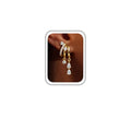 Triple Huggie Stacked Earrings for Women Gold Chain Drop Dangle Earrings Cute Statement CZ Earrings Trendy Dainty Jewelry Gift - color: Gold 6