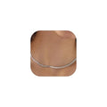 FOCALOOK 14K Gold Plated Necklaces for Women, Fashion Herringbone Choker Necklace Stainless Steel Flat Snake Chain 3/5MM(W) 12.5"/15"/18"+3.5"(L) - color: 3MM-Silver-15"