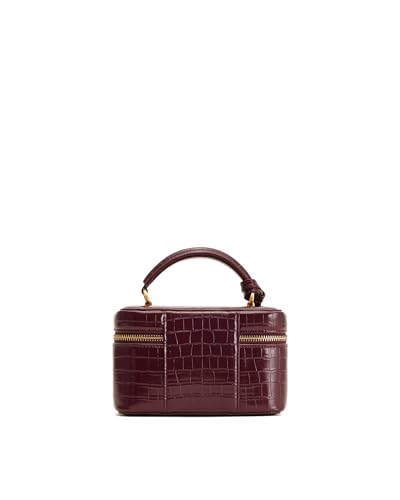 JW PEI Women's Cleo Box Shape Top Handle Bag - color: Burgundy