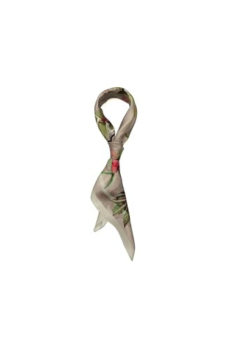 AllSaints Women's Adena Dusty Pink Square Scarf, 100% Silk Accessory with Lightweight Fabric