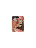 2Pcs Rhinestone Butterfly Earrings Ear Cuffs Non-Pierced Fake Earrings Butterfly Climber Wrap Around Earring Dainty Adjustable Ear Clip Jewelry for Women - color: Style7-gold