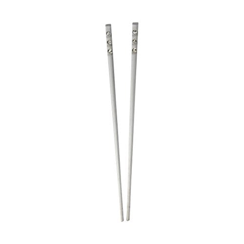 Set of 2 Hair Sticks with 3 Diamonds Chopsticks - Clear - color: Clear