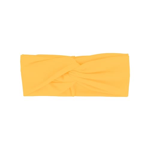 Motique Accessories Solid Twist Turband Headwrap Hair Band for Women (Yellow) - color: Yellow