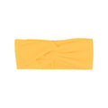 Motique Accessories Solid Twist Turband Headwrap Hair Band for Women (Yellow) - color: Yellow