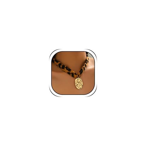 Scarf Necklace with Charm Gold Starfish Chunky Cross Heart Flower Pendants Bandana Charm Necklace Western Scarf for Women Boho Cowgirl Country Cowboy Accessories Beach Vacation Vacation Outfits Jewelry - color: A5-Scarf Necklace With Pendant Charm