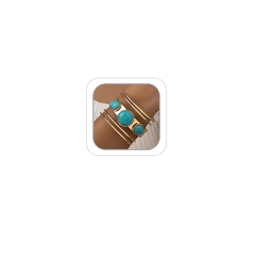 Western Bracelets for Women Vintage Chunky Turquoise Cuff Bracelet Turquoise Country Bracelets Adjustable Boho Cuff Bracelet Western Country Costume Jewelry Accessories - style: style2